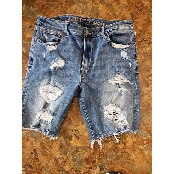 American Eagle Cut Offs Mens 34 Next Level Air flex‎ Stretch Distressed (708) - Picture 3 of 10